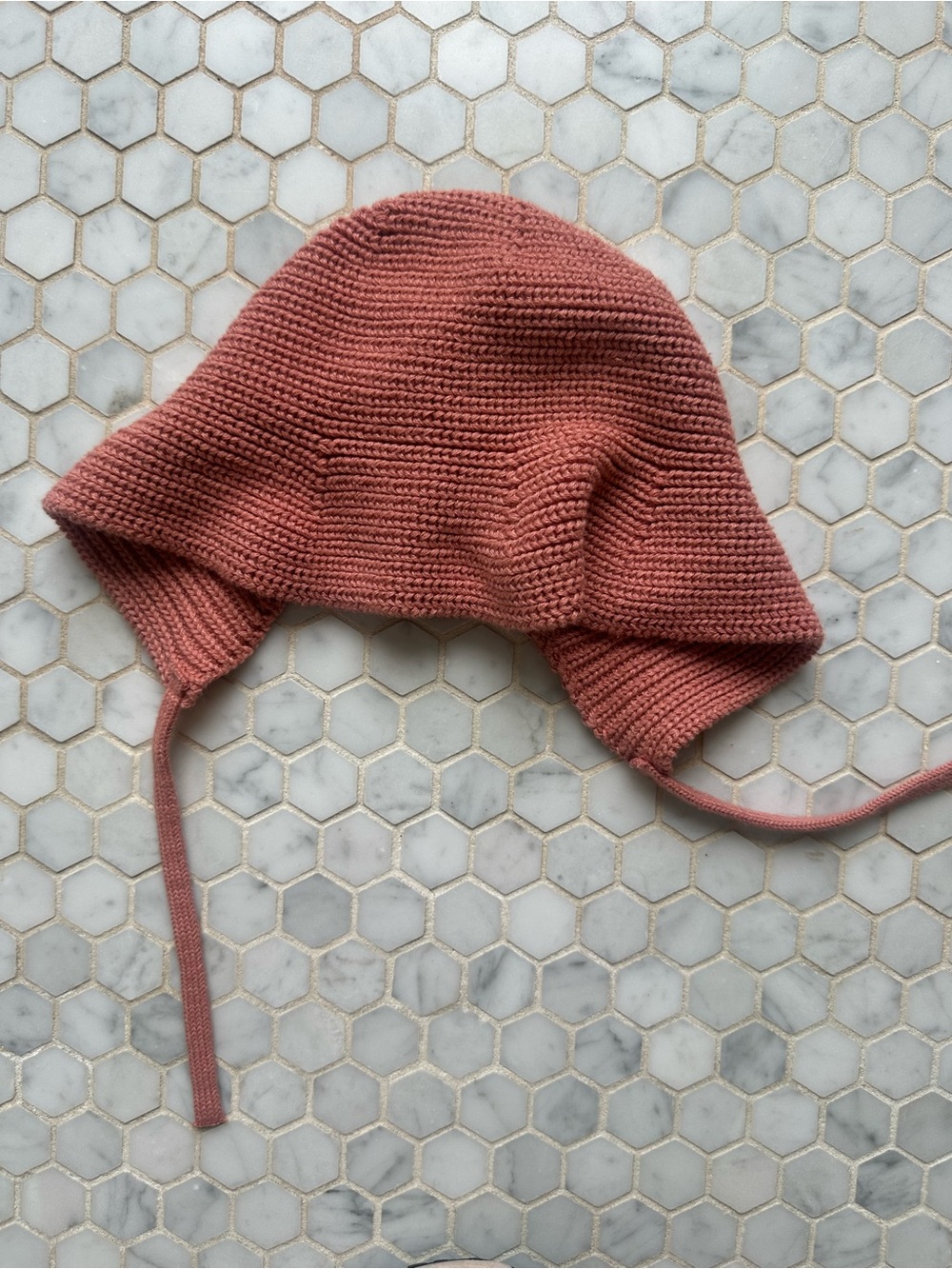 Zara Kids Knit Bonnet in Rosewood